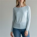 maglia in cashmere con scollo a barca spring